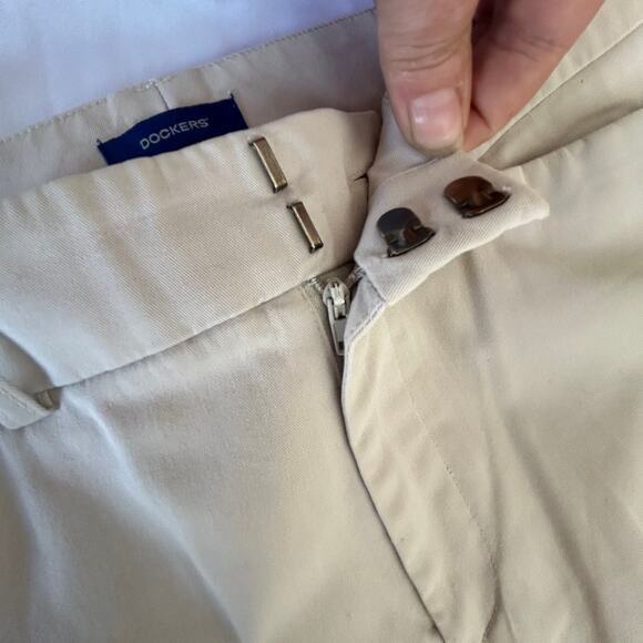 Dockers Size 12 Medium Beige Metro Pant women's 35 x 31 jeans britches - Picture 6 of 12